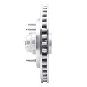 Ford F-150 Brake Rotor (1) - Front Right - R1 Concepts - Drilled & Slotted - Silver - `97-`02